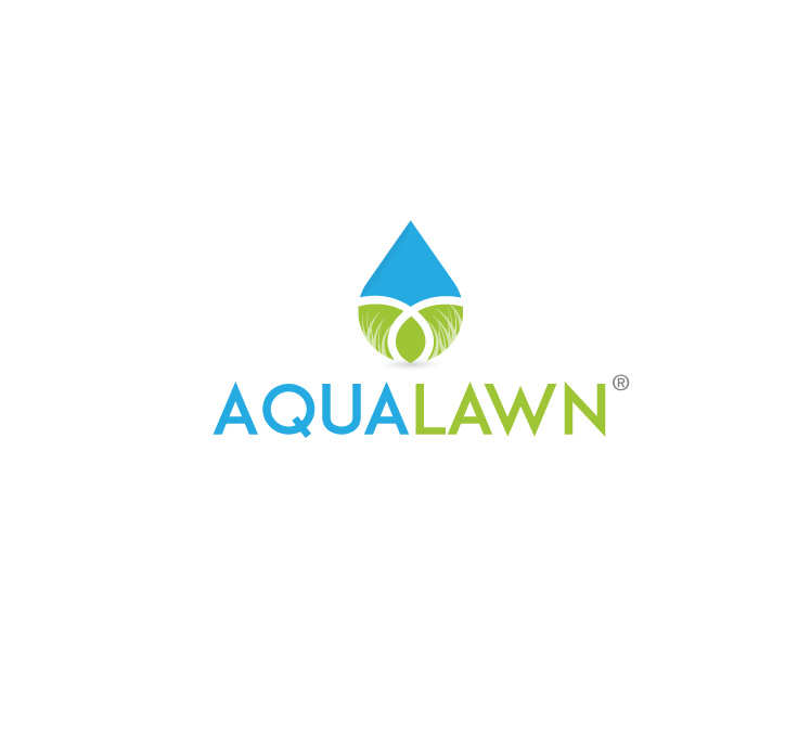 水滴logo設(shè)計(jì)，一半為藍(lán)色，一半為綠色