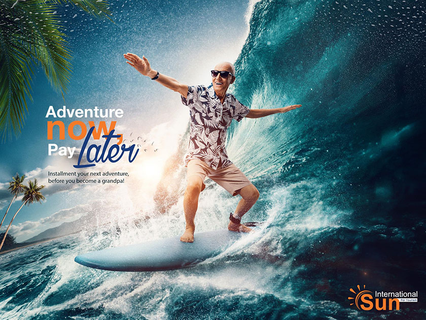 Sun International 旅游海報(bào)平面廣告設(shè)計(jì),度過不一樣的祖父時(shí)光-海洋沖浪篇 Sun International 旅游海報(bào)平面廣告設(shè)計(jì),度過不一樣的祖父時(shí)光-海洋沖浪篇