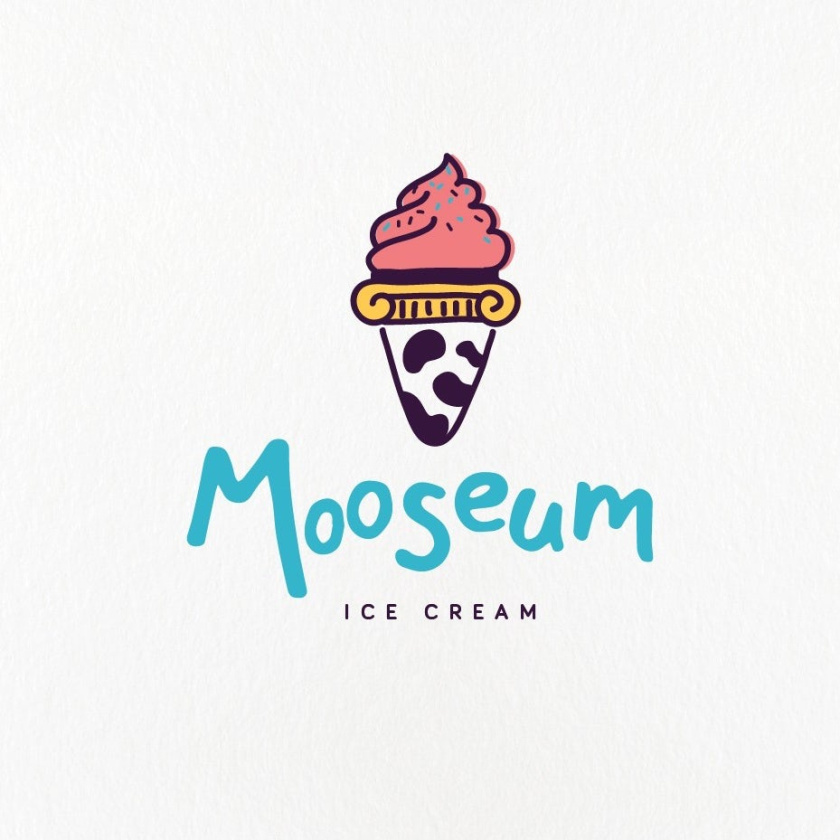 可愛的美味logo設(shè)計(jì)-冰淇凌logo設(shè)計(jì)