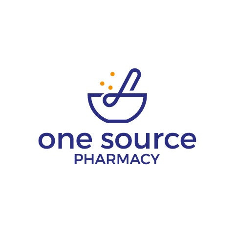 砂漿和杵藥房logo設計-One Source Pharmacy徽標