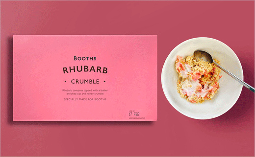 Booths蛋糕和布丁系列食品包裝設計，源自20世紀裝飾藝術靈感