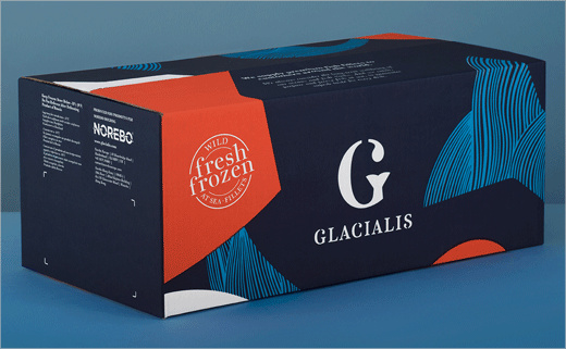 Glacialis 海鮮冷凍魚品牌logo設(shè)計(jì)與包裝設(shè)計(jì)