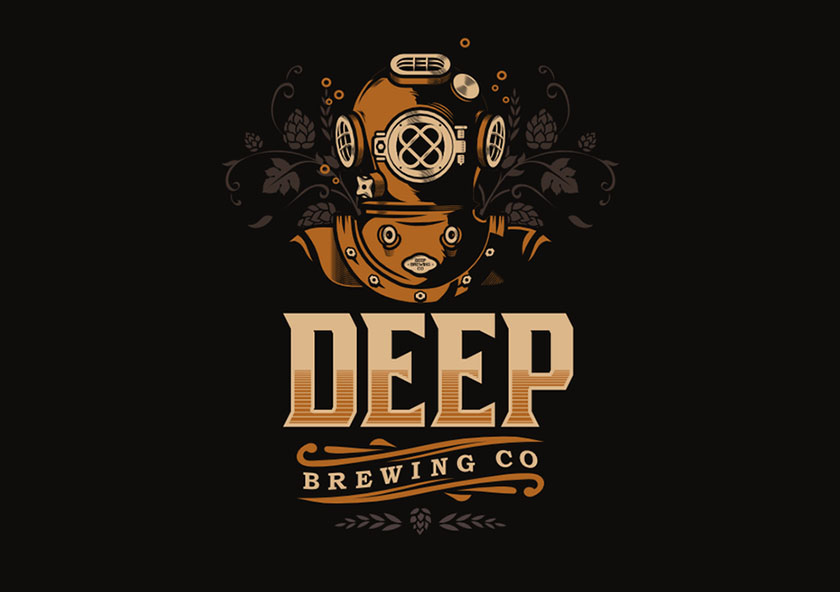 深海潛水員標(biāo)志設(shè)計(jì)