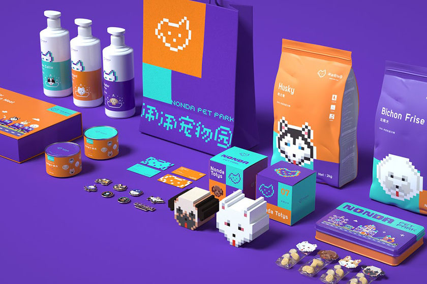9款鼓舞人心的2019年包裝設(shè)計趨勢-數(shù)位像素藝術(shù)包裝設(shè)計