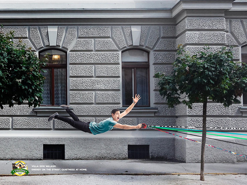 Villa Dog Pet Shop 遛狗牽引繩平面廣告Villa Dog Pet Shop 遛狗牽引繩平面廣告之間，跑的快不如拉力強