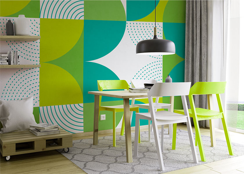 Regional house 房產(chǎn)中介品牌視覺形象vi設計，充滿活力的幾何色塊風格