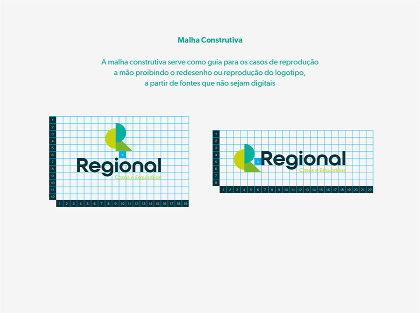 Regional house 房產(chǎn)中介品牌視覺形象vi設計，充滿活力的幾何色塊風格