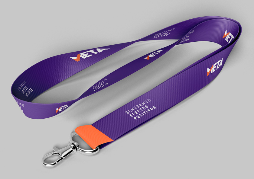 Meta品牌vi設(shè)計，充滿激情的橙色與紫色配色