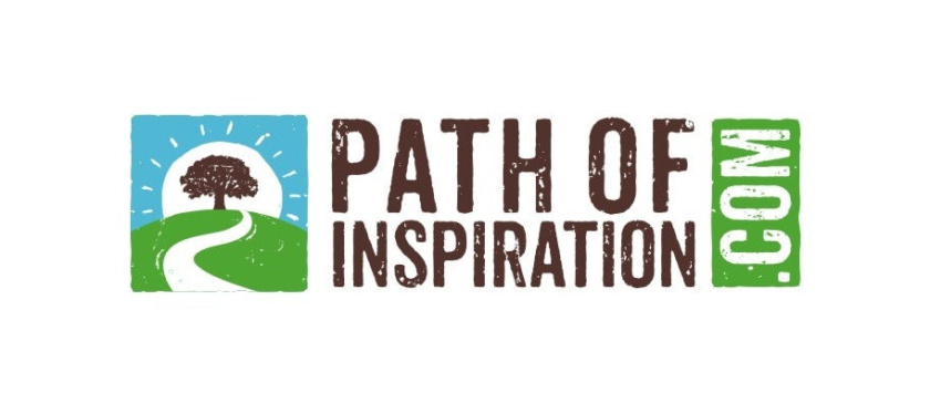 描繪通往樹的道路的方形圖標(biāo)旅游logo設(shè)計(jì)