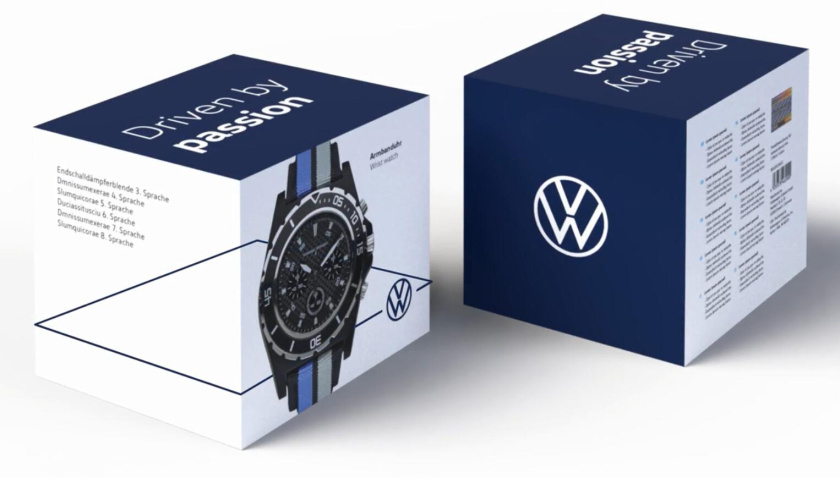 大眾汽車扁平簡(jiǎn)約風(fēng)新logo設(shè)計(jì)+”移動(dòng)線框“輔助視覺識(shí)別元素