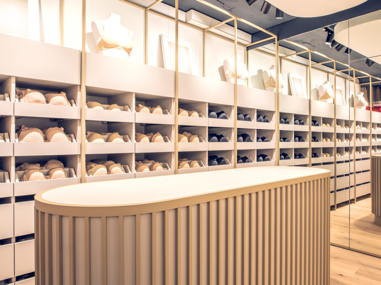 Beldona女士內(nèi)衣品牌連鎖店鋪si空間設計，一個自然溫暖的環(huán)境