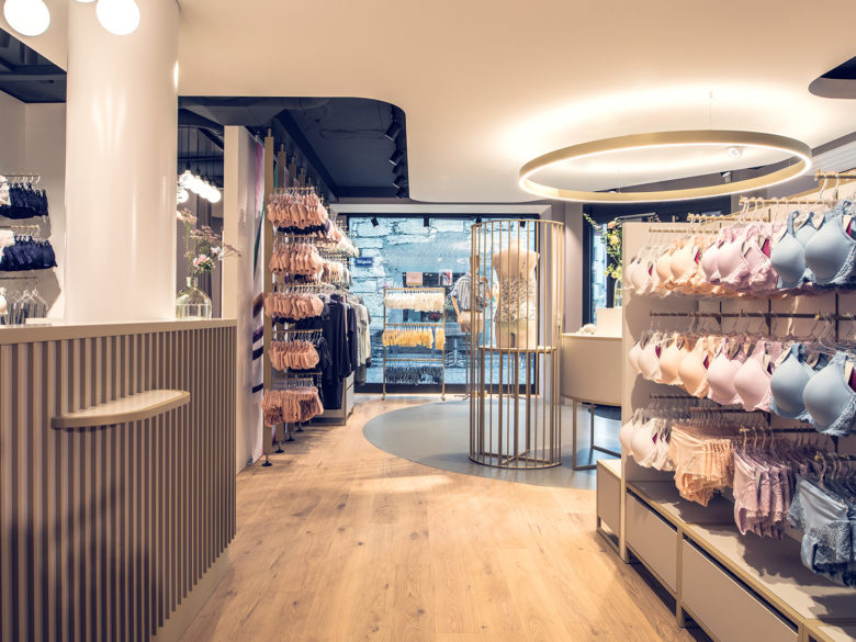 Beldona女士內(nèi)衣品牌連鎖店鋪si空間設計，一個自然溫暖的環(huán)境