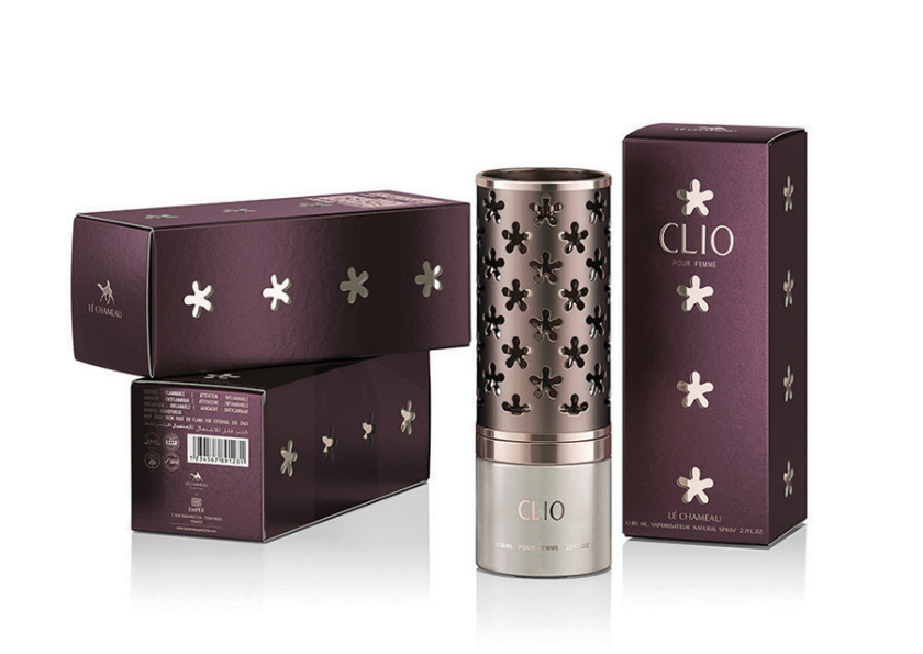 Clio香水包裝設(shè)計(jì)與阿拉伯花形格子香水瓶形設(shè)計(jì) Clio香水包裝設(shè)計(jì)與阿拉伯花形格子香水瓶形設(shè)計(jì)