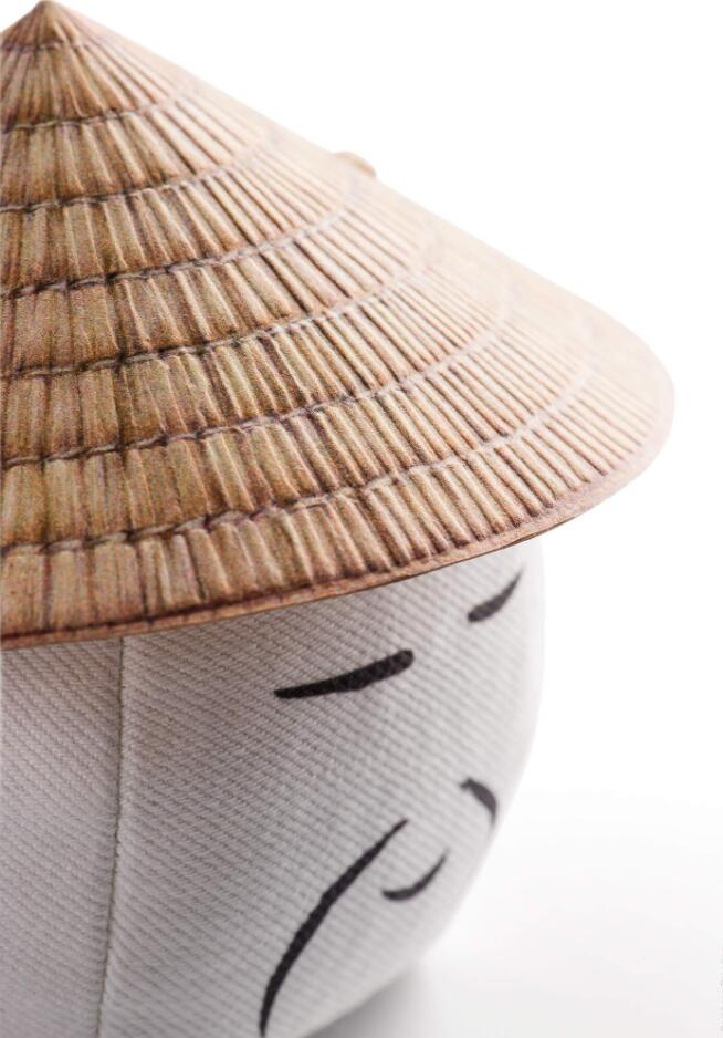 RICEMAN日式大米包裝設(shè)計(jì)，斗笠帽子麻布農(nóng)民造型