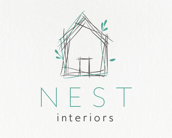 Nest Interiors徽標(biāo)logo設(shè)計(jì)