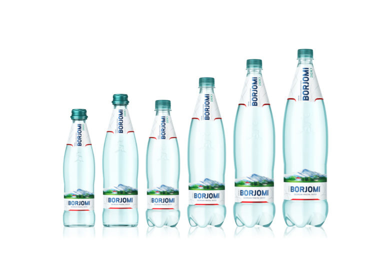 Borjomi礦泉水包裝設(shè)計瓶型設(shè)計，更加動感與豐滿