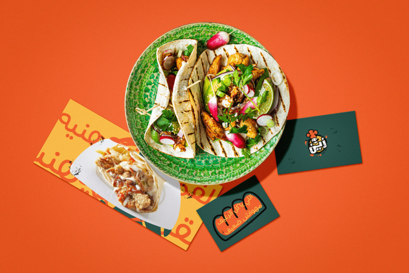 Zain restaurant 三明治西式快餐餐廳餐飲logo設計vi設計，疏漏的手繪風格