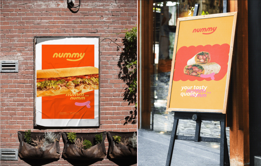 Nummy云端廚房外賣美食品牌logo設(shè)計(jì)與形象vi設(shè)計(jì),源自字母n的識別符號 Nummy云端廚房外賣美食品牌logo設(shè)計(jì)與形象vi設(shè)計(jì),源自字母n的識別符號