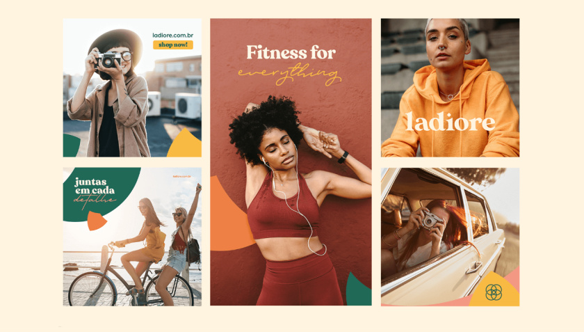 ladiore 女性時尚品牌logo設(shè)計與視覺識別vi設(shè)計，源自四個象征