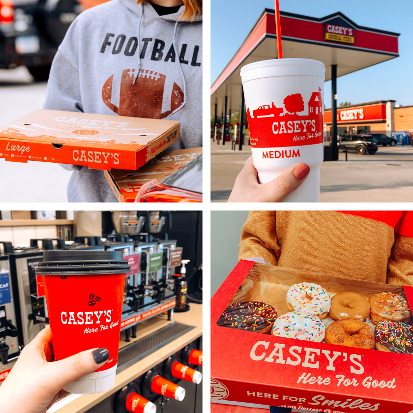 Casey便利店與比薩連鎖店logo設(shè)計品牌形象vi設(shè)計，公雞風(fēng)標+房屋谷倉造型