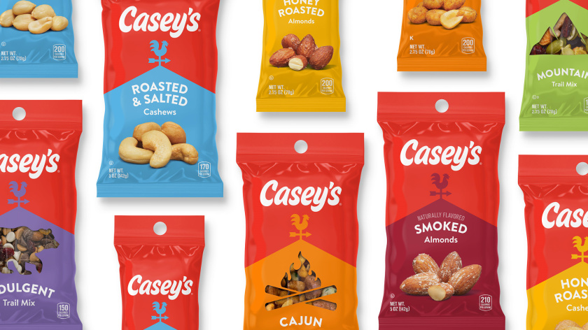 Casey便利店與比薩連鎖店logo設(shè)計品牌形象vi設(shè)計包裝設(shè)計，公雞風(fēng)標+房屋谷倉造型