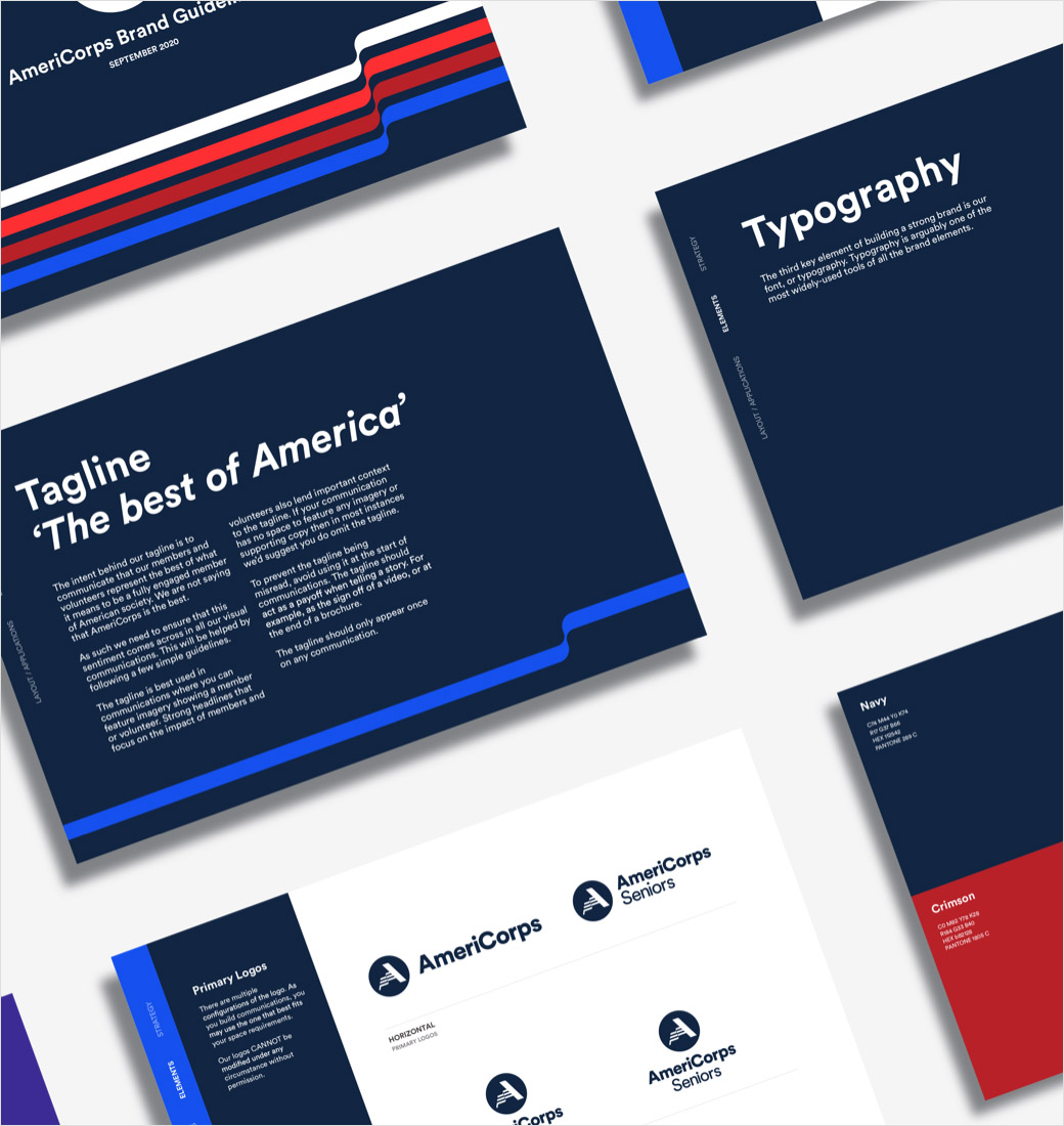 AmeriCorps 美國(guó)國(guó)家社區(qū)服務(wù)公司品牌logo設(shè)計(jì)與vi設(shè)計(jì),字母A+美國(guó)國(guó)旗 AmeriCorps 美國(guó)國(guó)家社區(qū)服務(wù)公司品牌logo設(shè)計(jì)與vi設(shè)計(jì),字母A+美國(guó)國(guó)旗