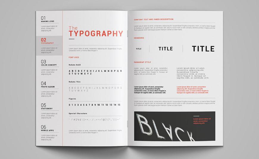 簡(jiǎn)約科技風(fēng)格品牌畫冊(cè)設(shè)計(jì)模板，單橙+灰色配色