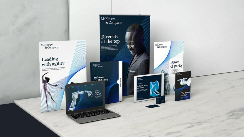 麥肯錫咨詢公司新企業(yè)形象vi設(shè)計(jì)，強(qiáng)調(diào)合作伙伴關(guān)系