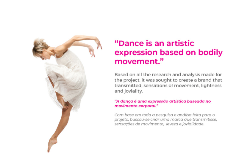 Arte e Magia兒童青少年舞蹈教育機構(gòu)品牌vi視覺形象設(shè)計，彎曲漸變色塊的疊加