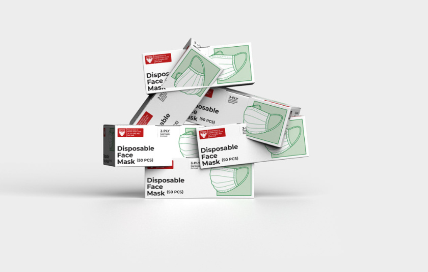 3-PLY KN95 口罩包裝設(shè)計(jì)