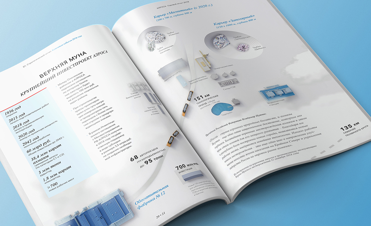 ALROSA珠寶年度報(bào)告畫(huà)冊(cè)設(shè)計(jì),由珠寶模擬構(gòu)建的建筑畫(huà)面 ALROSA珠寶年度報(bào)告畫(huà)冊(cè)設(shè)計(jì),由珠寶模擬構(gòu)建的建筑畫(huà)面
