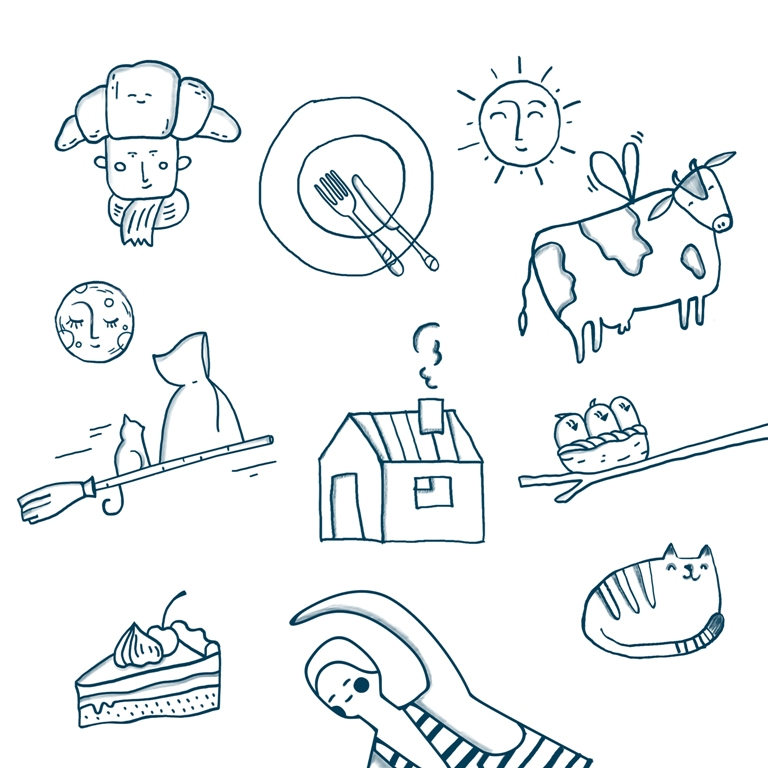 綠線健康食品乳制品鮮肉產(chǎn)品品牌包裝設(shè)計(jì)，手繪綠線超級視覺符號