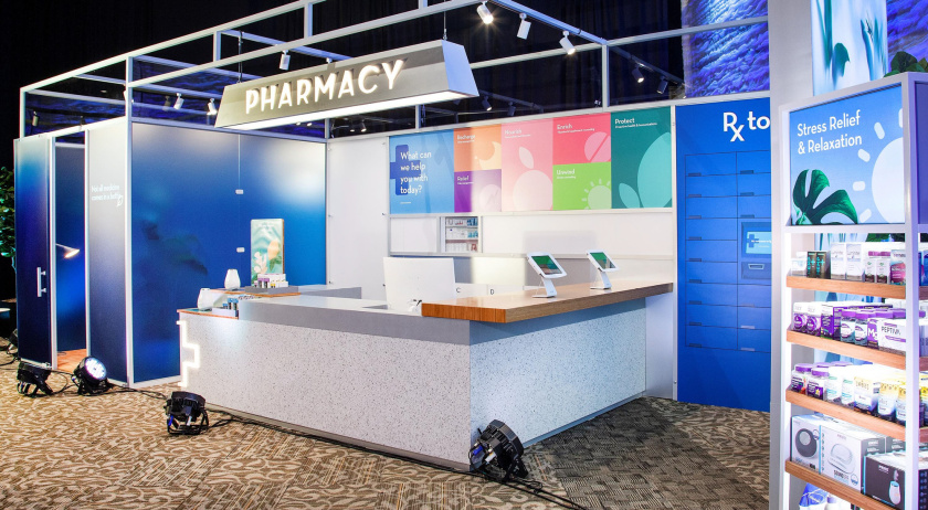 Rite Aid 藥房藥店盾牌徽章logo設(shè)計(jì)、品牌形象及店鋪設(shè)計(jì)