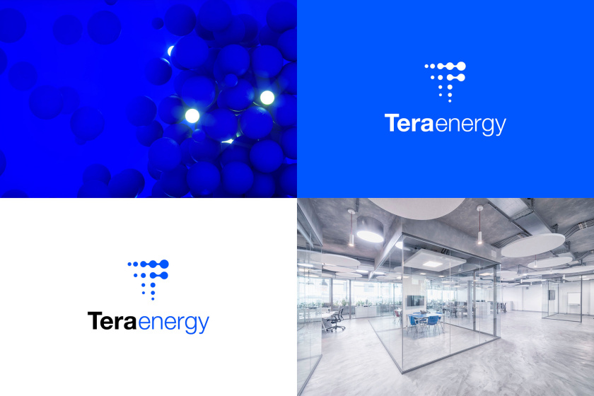 Tera Energy 能源咨詢公司logo設(shè)計vi設(shè)計，動態(tài)圓點科技風(fēng)格