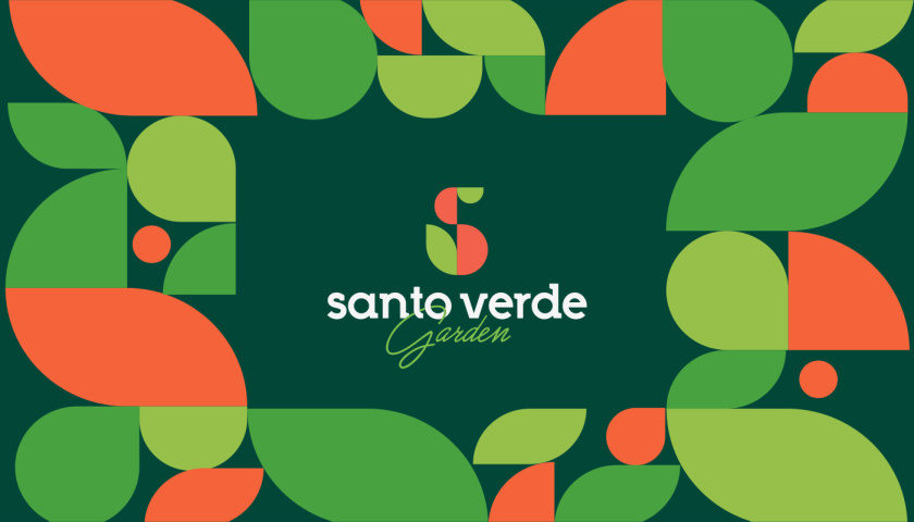 圣維德園藝鮮花綠植花園品牌形象vi視覺(jué)識(shí)別設(shè)計(jì)，多彩幾何圖形風(fēng)格