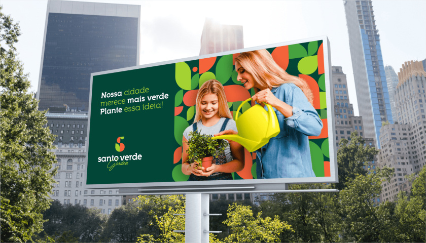 圣維德園藝鮮花綠植花園品牌形象vi視覺(jué)識(shí)別設(shè)計(jì)，多彩幾何圖形風(fēng)格