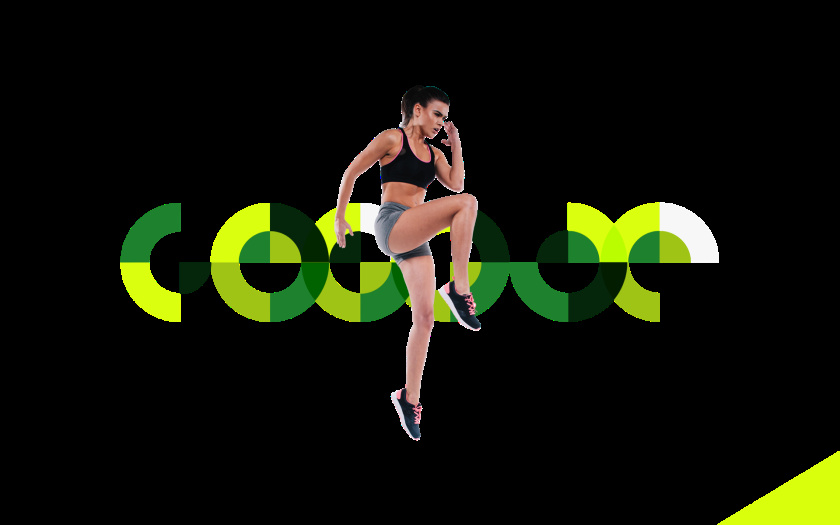 Goodbe健身中心品牌形象設(shè)計,一個積極活力和動態(tài)綠色的鏈接形象 Goodbe健身中心品牌形象設(shè)計,一個積極活力和動態(tài)綠色的鏈接形象