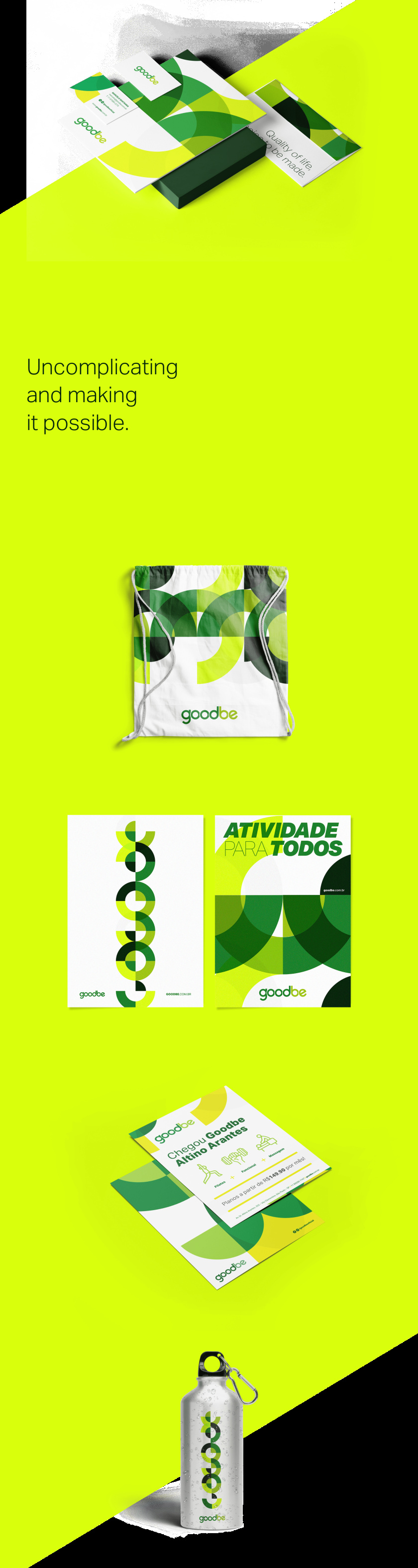 Goodbe健身中心品牌vi形象設(shè)計,一個積極活力和動態(tài)綠色的鏈接形象 Goodbe健身中心品牌vi形象設(shè)計,一個積極活力和動態(tài)綠色的鏈接形象