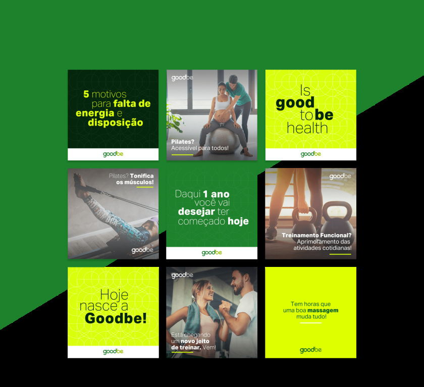 Goodbe健身中心品牌vi形象設(shè)計,一個積極活力和動態(tài)綠色的鏈接形象 Goodbe健身中心品牌vi形象設(shè)計,一個積極活力和動態(tài)綠色的鏈接形象