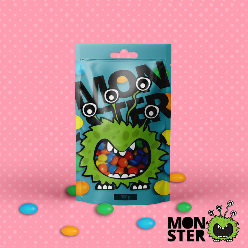 monster怪物糖果包裝設計