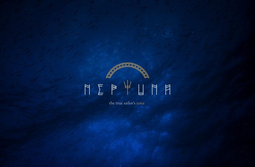 Neptuna 金槍魚罐頭品牌形象logo設計