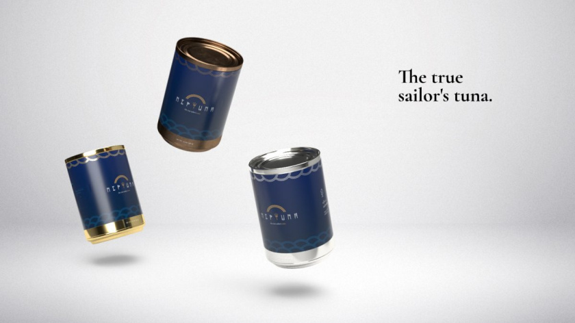 Neptuna 金槍魚罐頭品牌形象logo設(shè)計與包裝設(shè)計