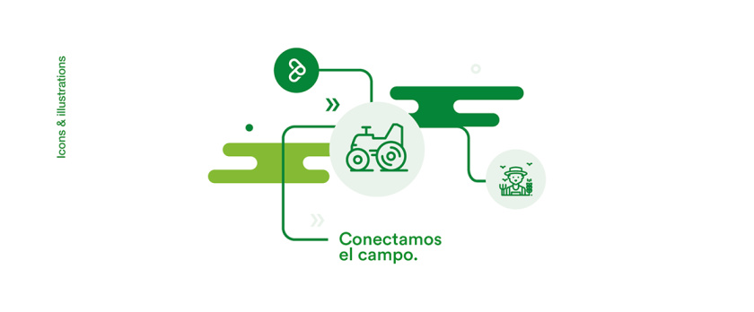 Agroads 農(nóng)業(yè)電子商務(wù)品牌logo設(shè)計(jì)，字母a+g，綠色線條logo