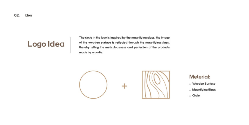 Woodie 高端家具制造品牌logo設計vi設計 ”木紋元素“