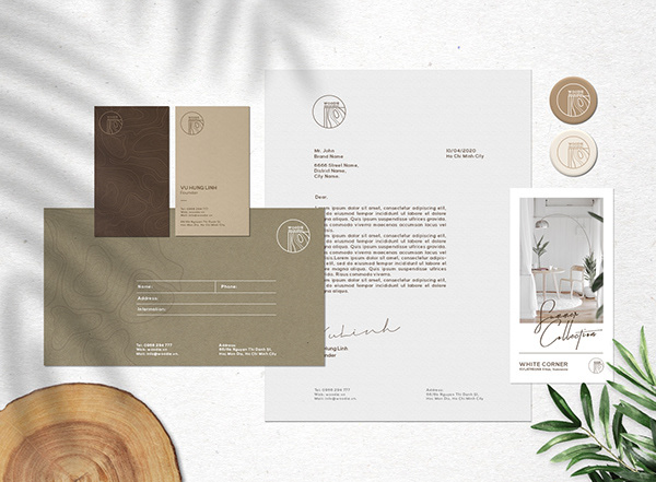 Woodie 高端家具制造品牌logo設計vi設計 ”木紋元素“