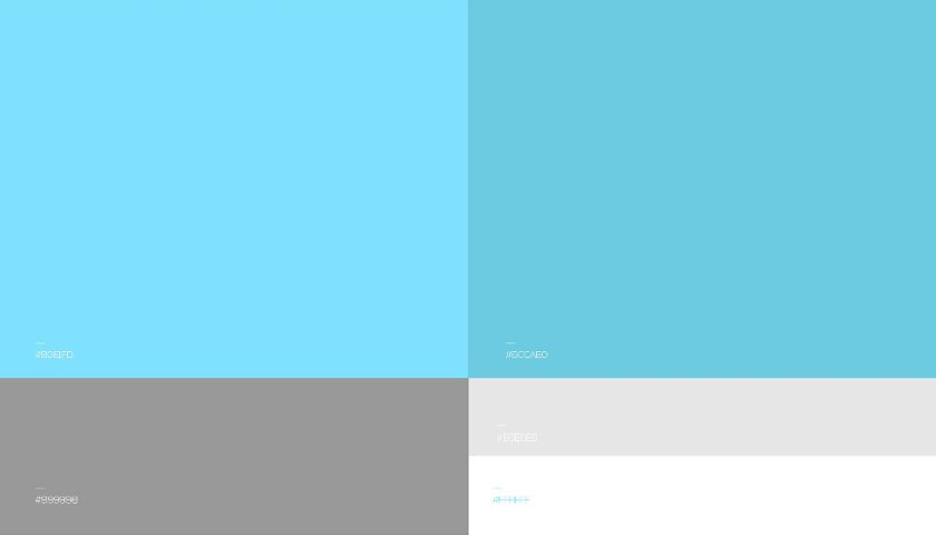 Freedom 旅游公司logo設(shè)計(jì)vi設(shè)計(jì)，輕快的淺藍(lán)色風(fēng)格