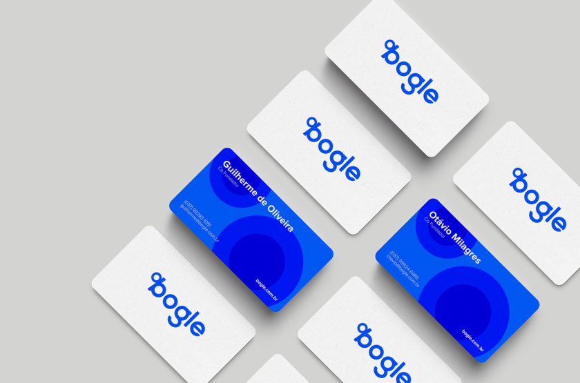 Bogle金融科技公司logo設(shè)計vi設(shè)計，首字母B改造成百分號%的形狀