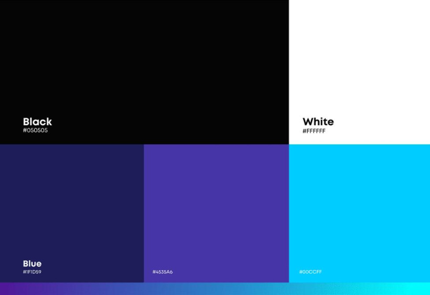 dipropósito 健身會所品牌視覺形象設計vi設計，活力動感的漸變色風格