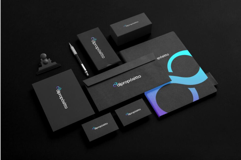 dipropósito 健身會所品牌視覺形象設(shè)計vi設(shè)計，活力動感的漸變色風(fēng)格