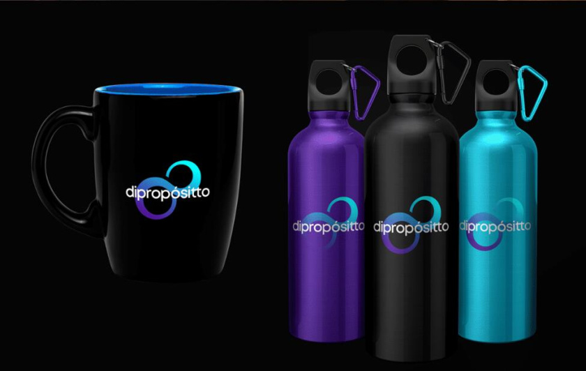 dipropósito 健身會所品牌視覺形象設計vi設計，活力動感的漸變色風格